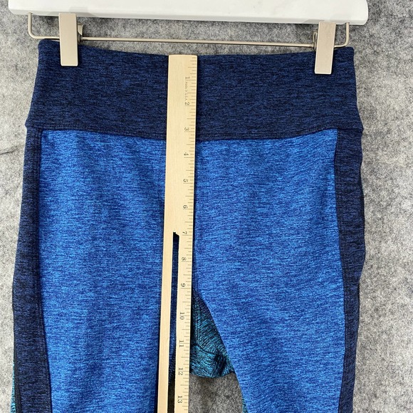 Free People Movement Leggings XS Blue Colorblocked Dylan High Rise Mesh - Picture 9 of 15